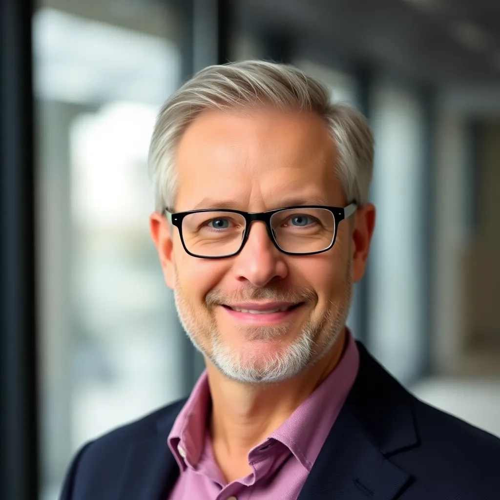 Portret van een senior business consultant met 20 jaar ervaring in strategisch management