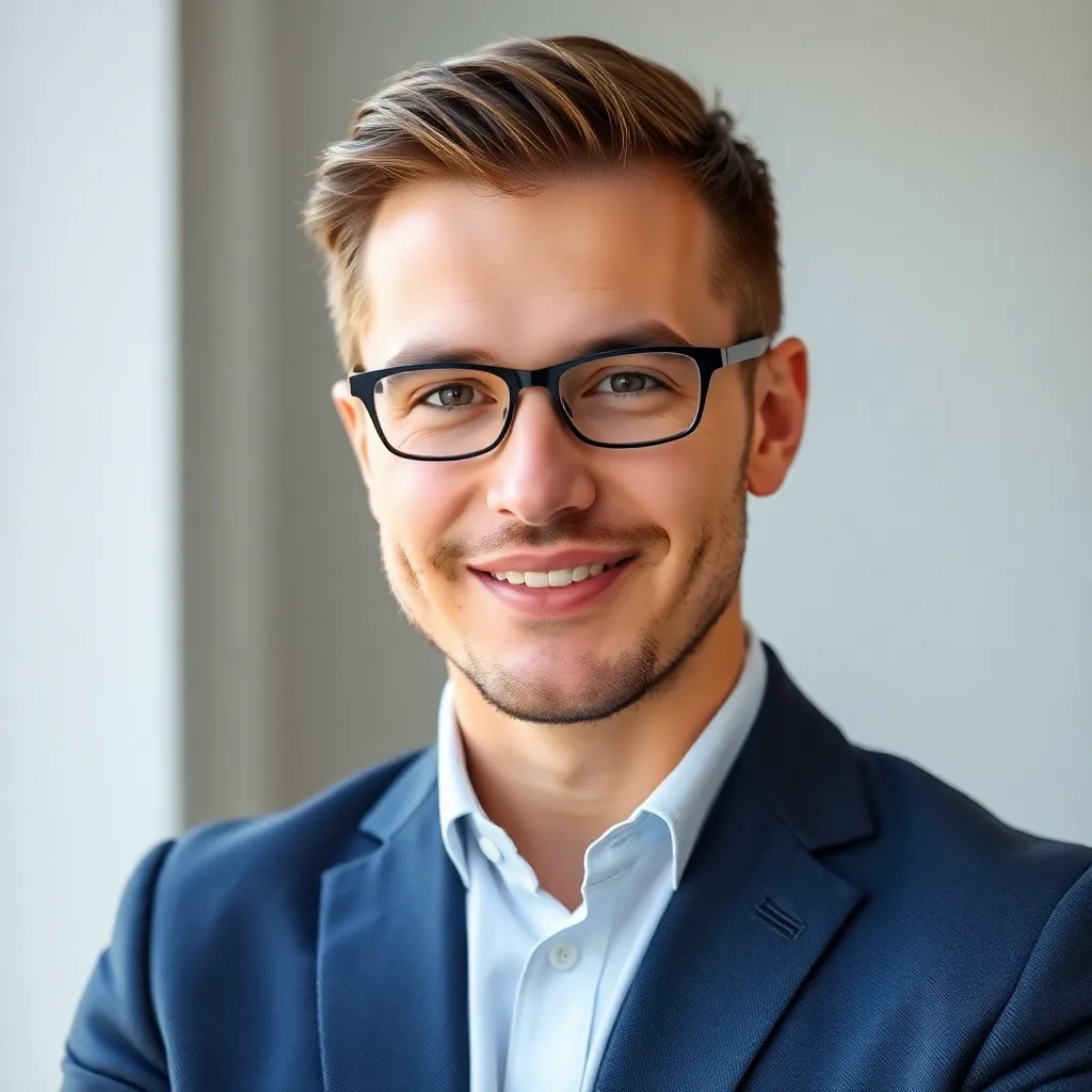 Portret van een jonge financieel adviseur met expertise in groeistrategieën voor scale-ups